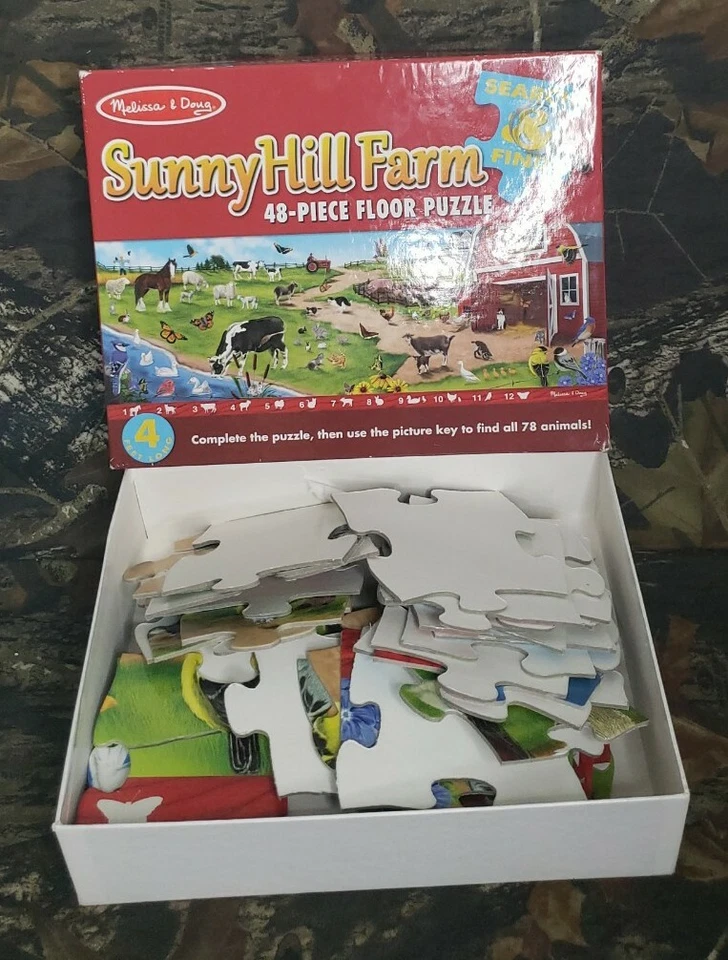 Напольная головоломка Melissa & Doug Sunny Hill Farm 48 шт.  - Изображение 2 из 4