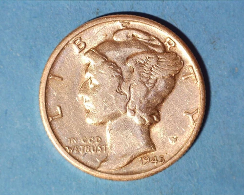 1945-D MERCURY DIME***~ XF  **413-4