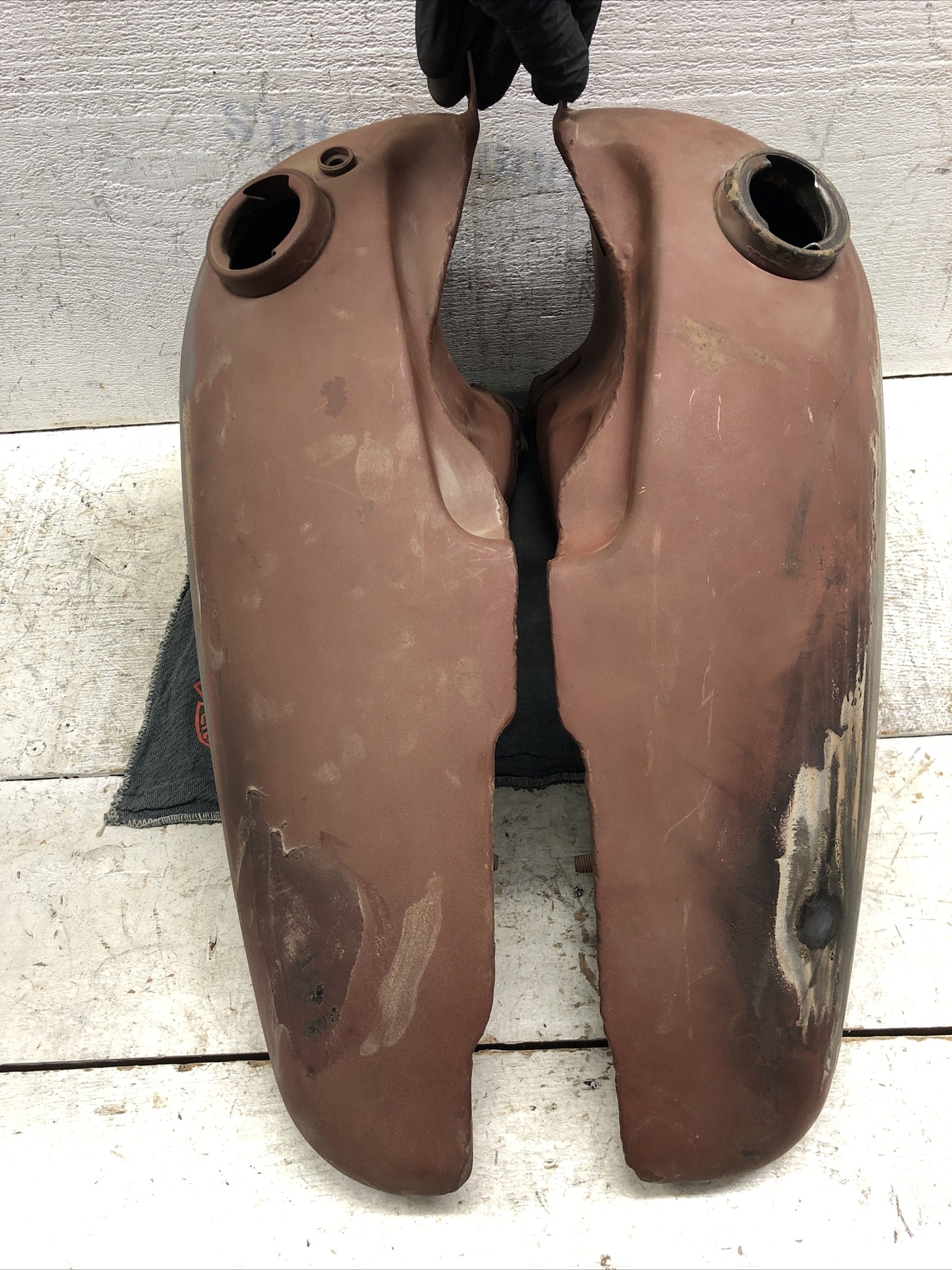 Harley Davidson Panhead Gas Tanks FL FLH 1957 1958 Original ! eBay