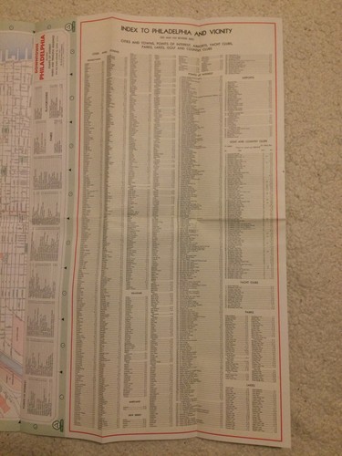 1958 Cities Service Road Map: Philadelphia, Pennsylvania - Bild 6 von 6