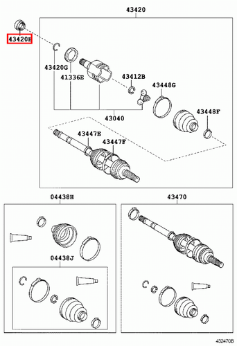 Genuine Toyota Urban Cruiser NSP110 Front Left LH Drive Shaft Oil Seal - Imagen 6 de 20
