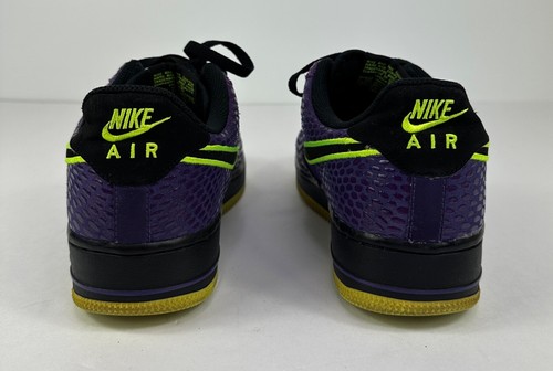NIKE Air Force 1 Court Purple 488298-503 Size Mens 9.5 Neon 2013 - Picture 5 of 8