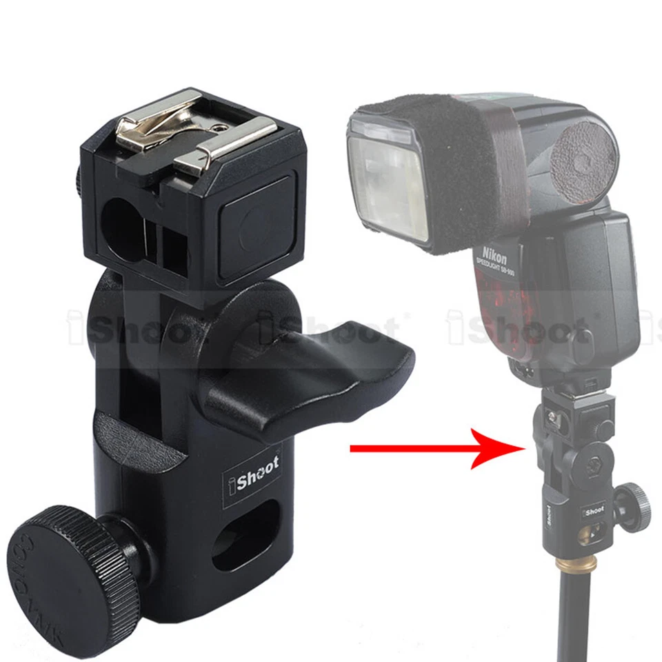 Hot Shoe Mount Flash Bracket/Umbrella Holder for Nikon SB600/SB80DX/SB28/SB26 - Image 2 of 4