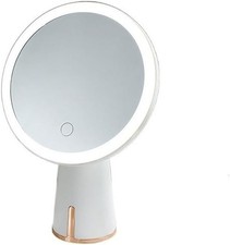 LED Makeup Mirror Rechargeable Desktop Dressing Mirror USB Charging Touch Screen