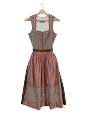 COUNTRY LINE Dirndl Damen Trachtenmode Gr. DE 34 braun-wollweiß Elegant