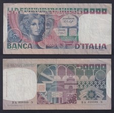 Billete Italia 50000 Liras 1978 P.-107a BB/VF