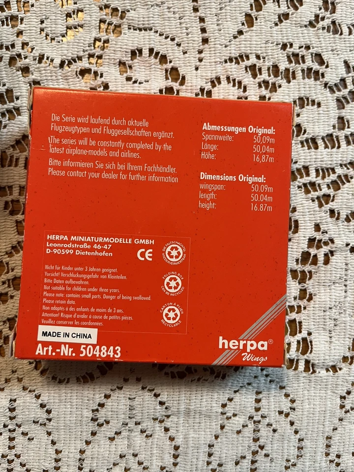 Herpa Lockheed TriStar 1:500, 504843 - Image 3 of 3