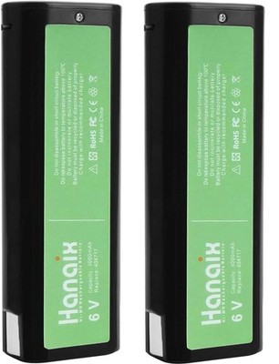 Hanaix 2 Pack Ni-MH 3000mAh 6V Replacement Battery for Paslode 404717 900420 900
