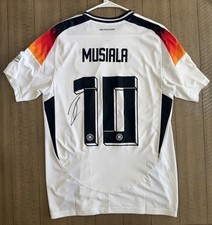 Jamal Musiala Signed Adidas Germany Jersey 2024 Euros Autograph