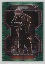 2022 Panini Prizm WNBA Green Pulsar Prizm 18/25 Aisha Sheppard #105 d4b