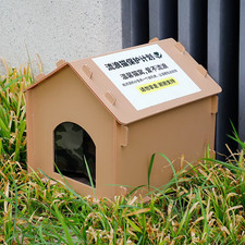 Stray Cats House Waterproof outside Cat House Foldable Cat Outdoor House Collaps