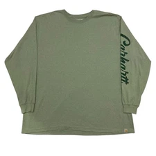 Carhartt 105705 Loose Fit Shamrock Graphic Long Sleeve T-Shirt 2XL Jade Heather