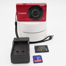 CANON PowerShot A3400 IS Red HD Point Shoot Camera FOR PARTS OR REPAIR