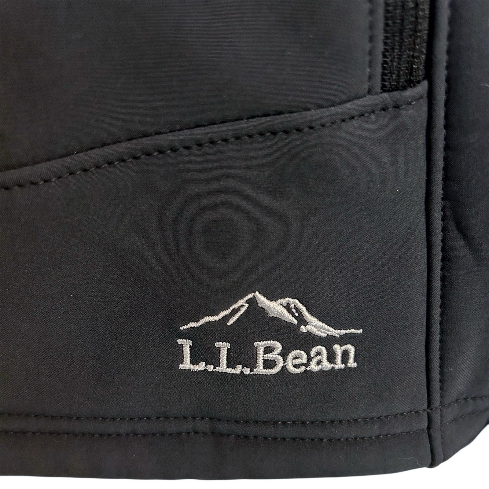 LL Bean Softshell Jacket Womens Small S Gray Path… - image 4