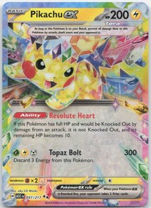 Pikachu ex 057/217 Ascended Heroes Double Rare