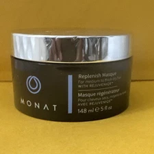 Monat Replenish Masque Deep Conditions Medium - Thick Dry Hair Rejuveniqe NEW