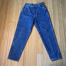 Vintage Lee Jeans Women's Denim Blue 80s Union Made Size 13 Medium Made In Usa