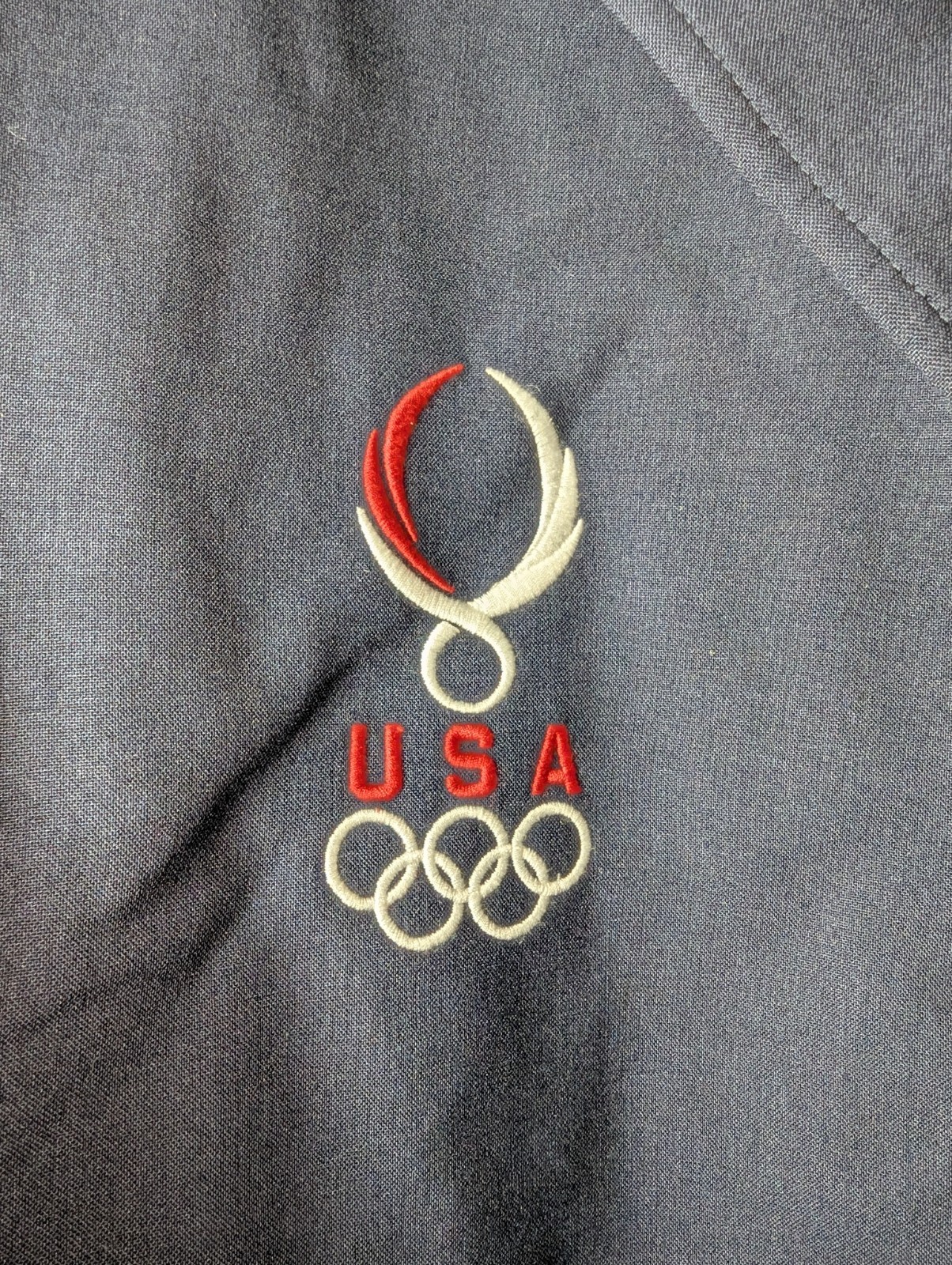 Polo Ralph Lauren Blazer Navy 100percent Wool Official 2008 USA Olympic Blazer 48 XL image 7