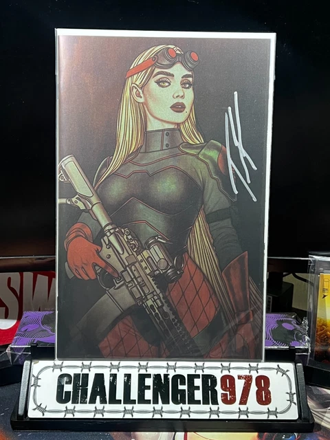 GI JOE #1 Jenny Frison SIGNED FOIL VIRGIN w/ COA