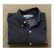 RALPH LAUREN  BUTTON/COLLAR/LONG SLEEVE GOLF POLO CASUAL SHIRT SIZE A/L