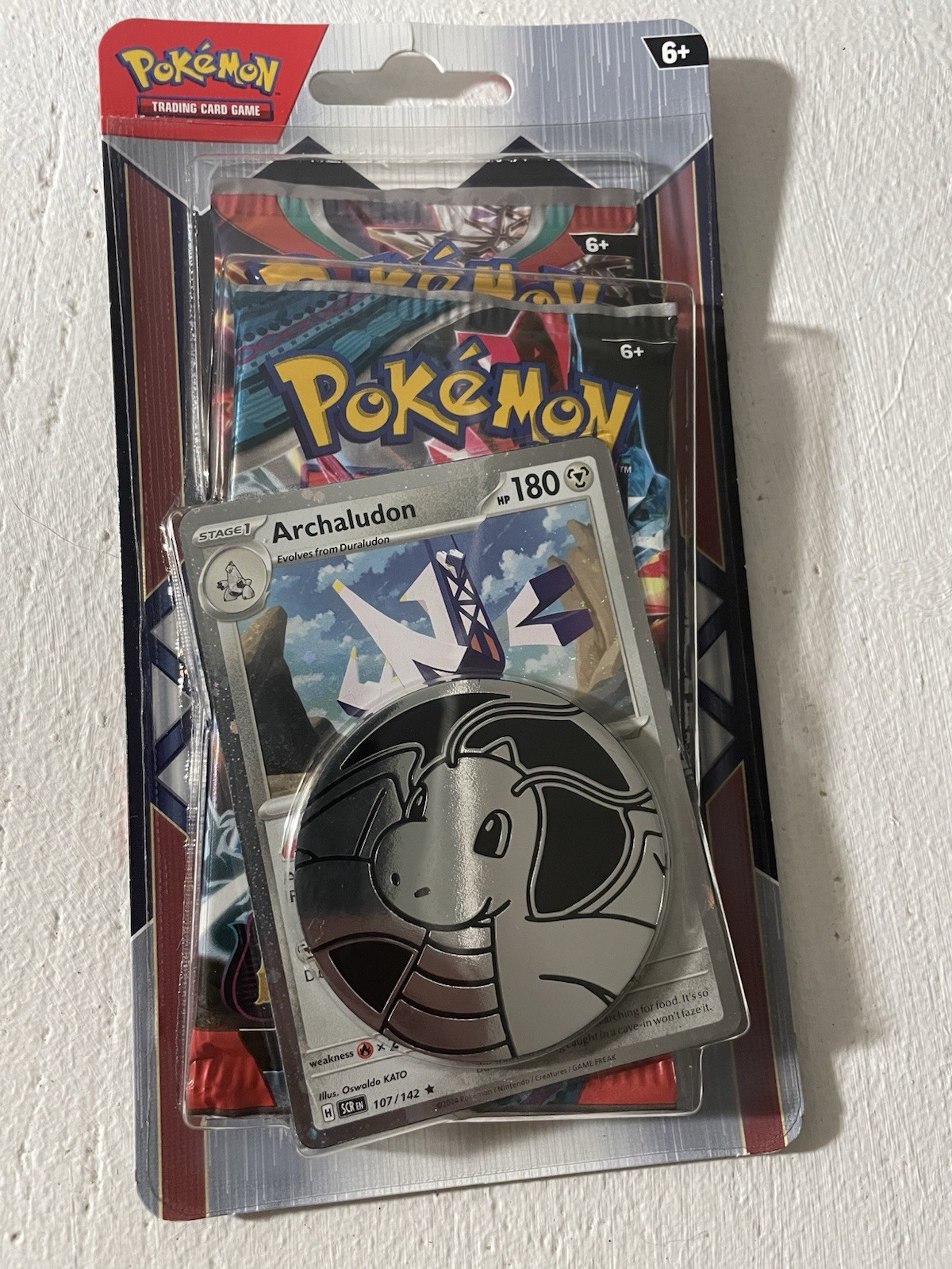 Pokemon Trading Card Game 2 Pack Checklane Blister (Archaludon) Fast shipping!