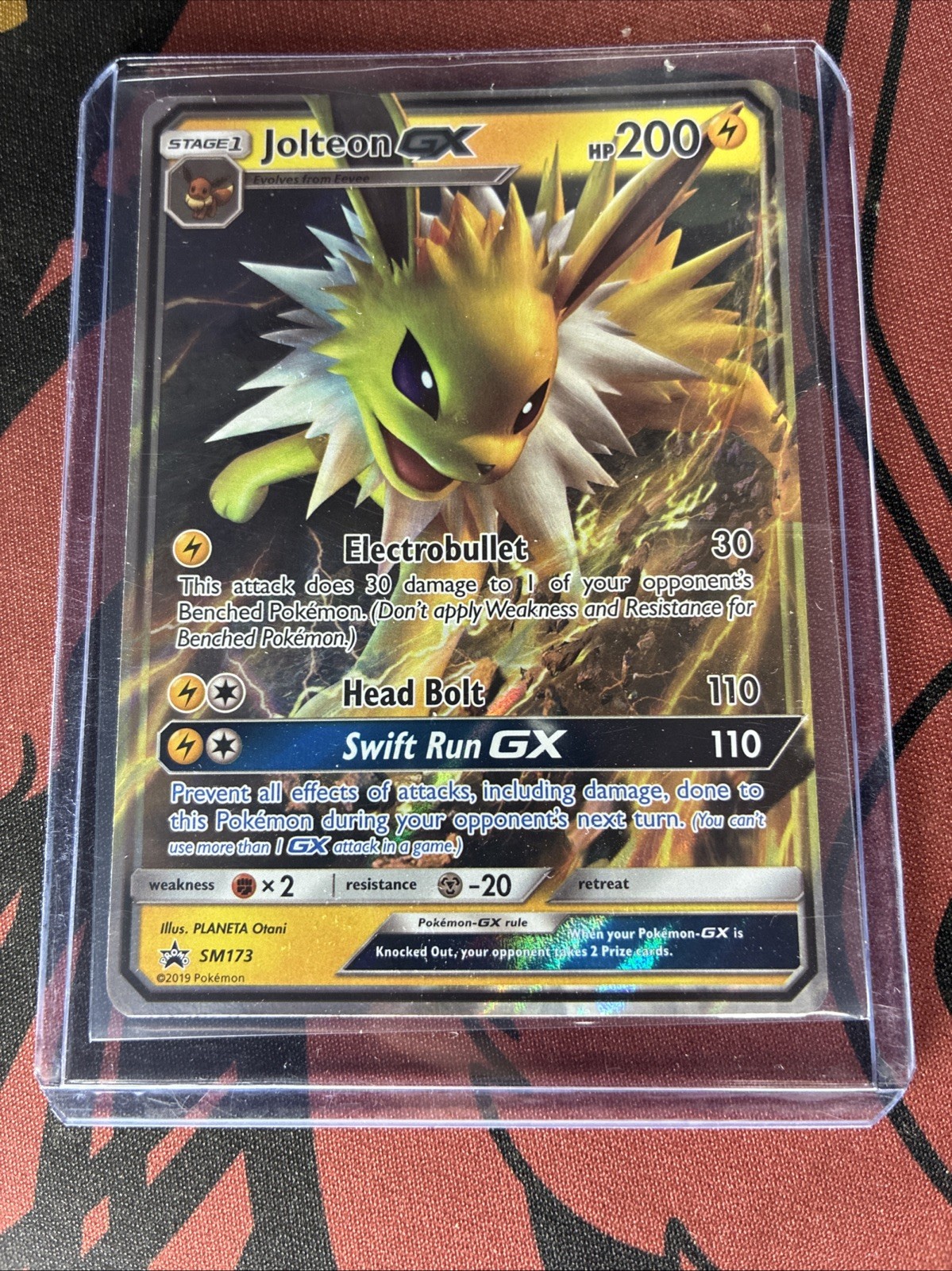Pokémon Jolteon GX TCG Black Star Promo Holo Card SM173