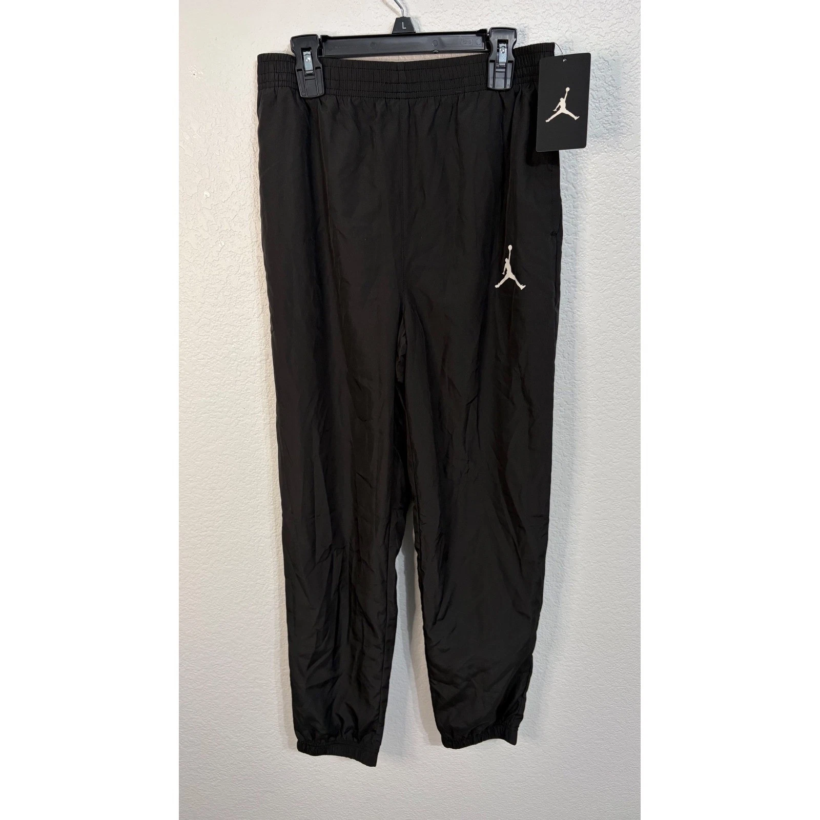 Jordan Boys Jumpman Windbreaker Pants Black Track Joggers Size L