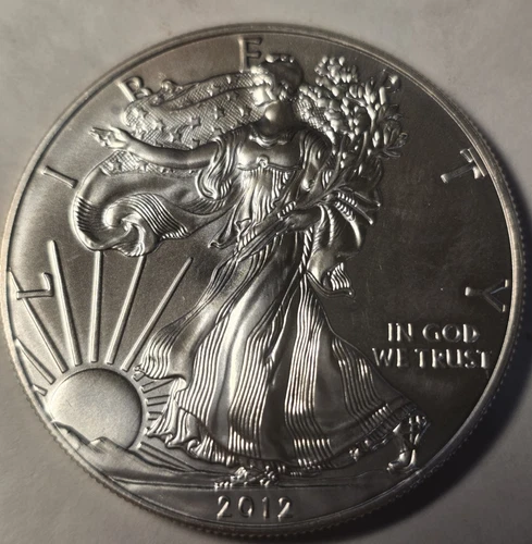 2012 Silver Eagle $1 Dollar 1oz Uncirculated .999 -MS-Brilliant Uncirculated-
