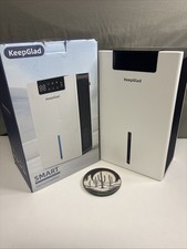 Keepglad Smart Dehumidifier 98oz 1000sqft  Auto Shut Off Quiet LED Colors White