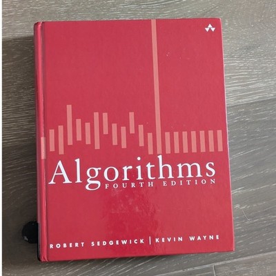 Addison-Wesley Algorithms 4th Edition Textbook Robert Sedgewick Red Hardcover