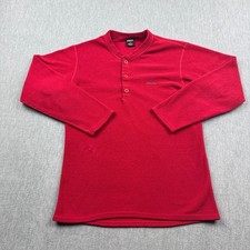 Vintage Patagonia Mens XS Red Capilene Henley Fleece Pullover Made In USA 90s