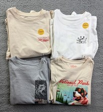 4x Cat  Jack Boys Youth Medium 8 Long Sleeve Graphic T-Shirt Lot