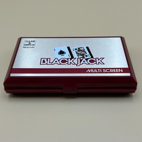 Nintendo Game & Watch BLACK JACK BJ-60 Multi Screen 1985 Mint In Box