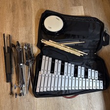 Mapex Student Percussion Xylophone Bell Kit Carrying Case Mallets Stand Drum Pad