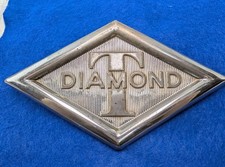 1950s Diamond T Truck Hood Emblem Badge 1950s Diamond T Truck Hood Emblem Badge