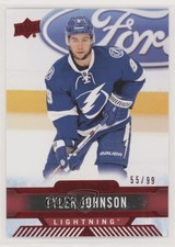 2017-18 Upper Deck Overtime Red Foil 55/99 Tyler Johnson #13 1u2