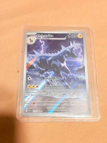 Zebstrika 115/086 Illustration Rare White Flare Pokemon Holo Near Mint