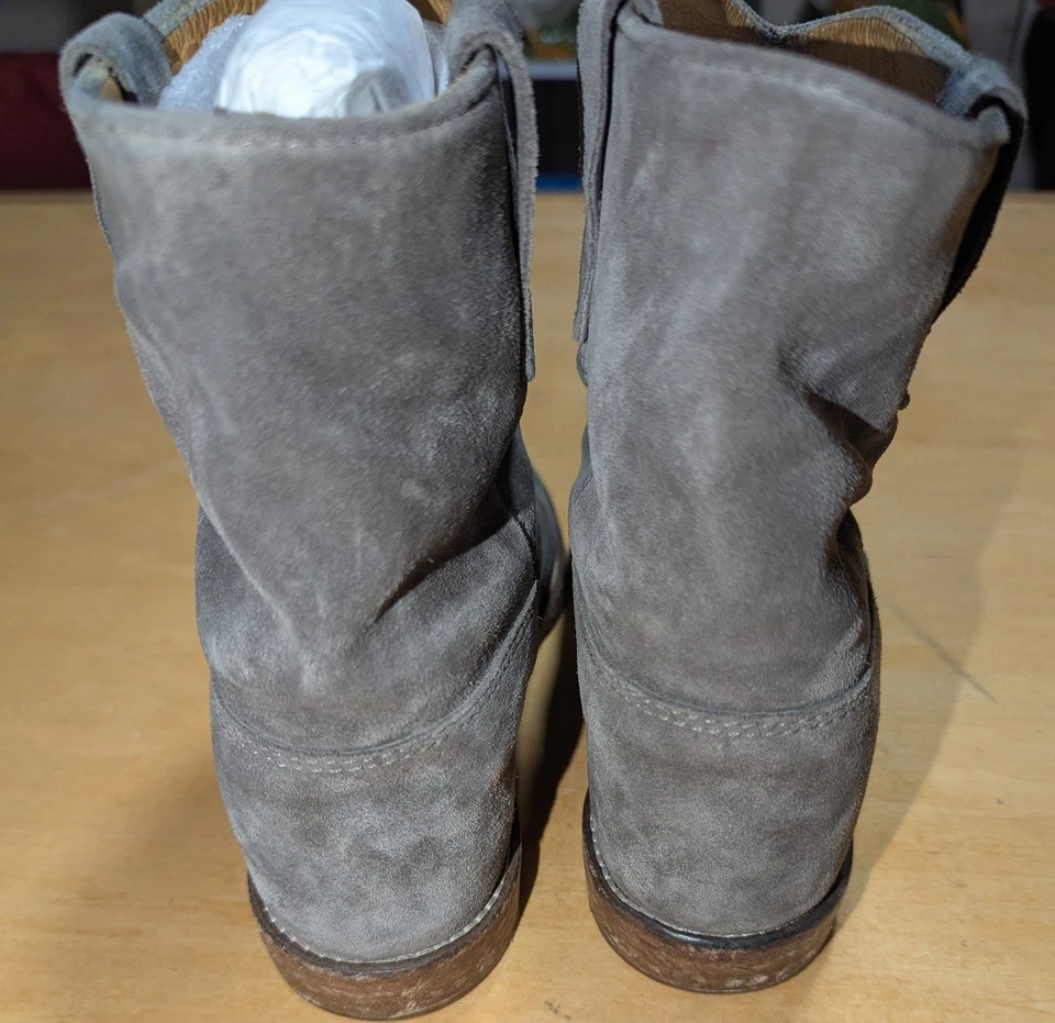 Ботинки на лодыжке Isabel Marant Etoile Crisi серые замшевые размер 38 скрытые на танкетке - Изображение 3 из 4