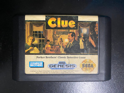 Clue - Sega Genesis - Parker Brothers - Good Condition
