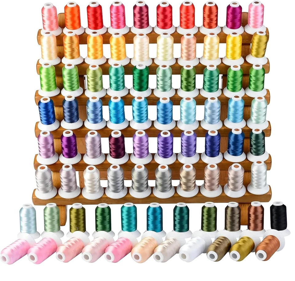Assorted 82 Colors Embroidery Thread Kit - Universal Machine Compatibility - Image 3 of 4