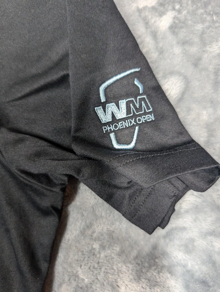 Polo de golf TravisMathew Mundial Phoenix abierto para hombre XL negro manga corta logotipo Foto 4 de 4