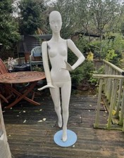 Vintage Full Size Lady Shop Mannequin With Stand