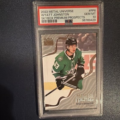 Upper Deck 2022-23 Metal Universe Premium Prospects Wyatt Johnston PP-6 PSA 10