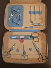 Vintage Regent Sheffield 11pc Manicure Set West Germany