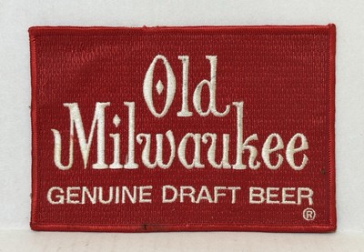 Vintage 1970s OLD MILWAUKEE BEER - Large EMPLOYEE UNIFORM Patch - NICE