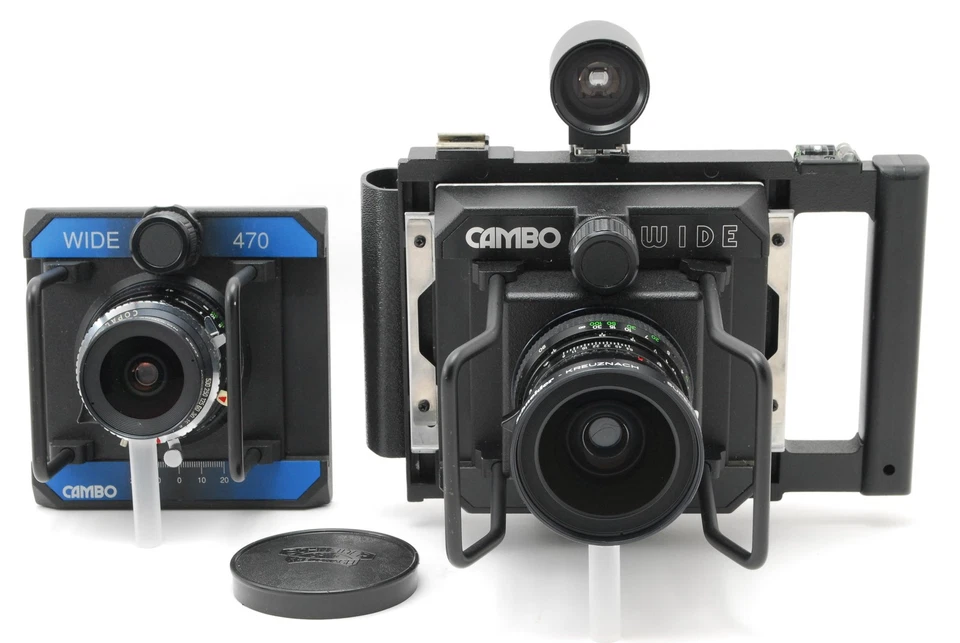 2 Lenses [Top MINT] Cambo Wide 900 + 470 90mm f/8 47mm f/5.6 Film Camera JAPAN - Image 2 of 4