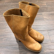 VTG 70s Frye Style Campus Leather Boots Men s Size 11.5 Banana Brown Made in USA