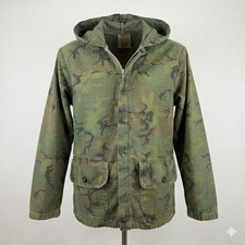 Chaqueta Camuflada Vintage Herter's Hudson Bay Duck XL Barco Cremallera Años 50 60 Caza Vadeo