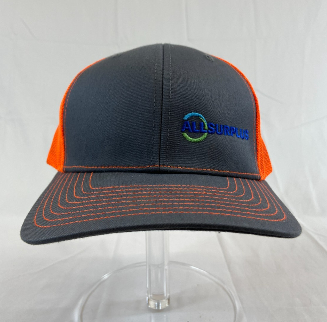 All Surplus Baseball Cap Snapback Hat Gray Neon O… - image 1