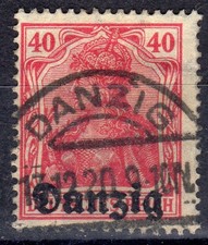Polen 1920 WMG Danzig 6 gestempelt mit Falz *  MH